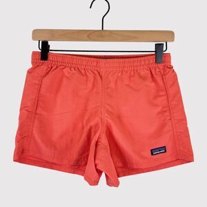 NWT Patagonia Girls Shorts Orange Baggies 4" Unlined Outdoor Gorpcore XL 14